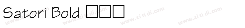 Satori Bold字体转换